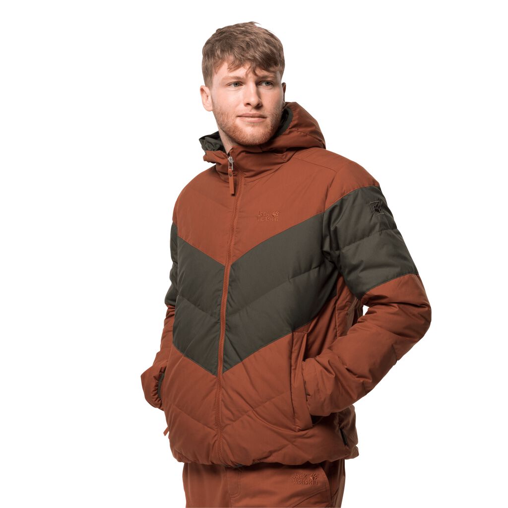 Jack Wolfskin BARROW BAY Vestes Homme Cuivre - EAPFCIM-54